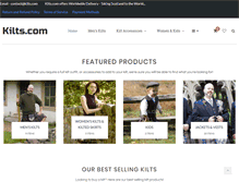 Tablet Screenshot of kilts.com